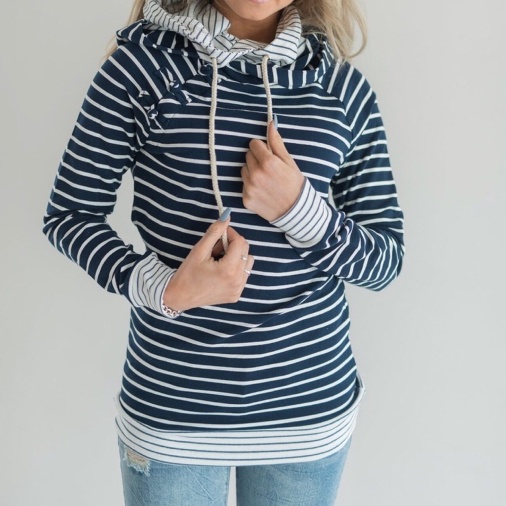 Ampersand Ace DoubleHood Knotted Sweatshirt